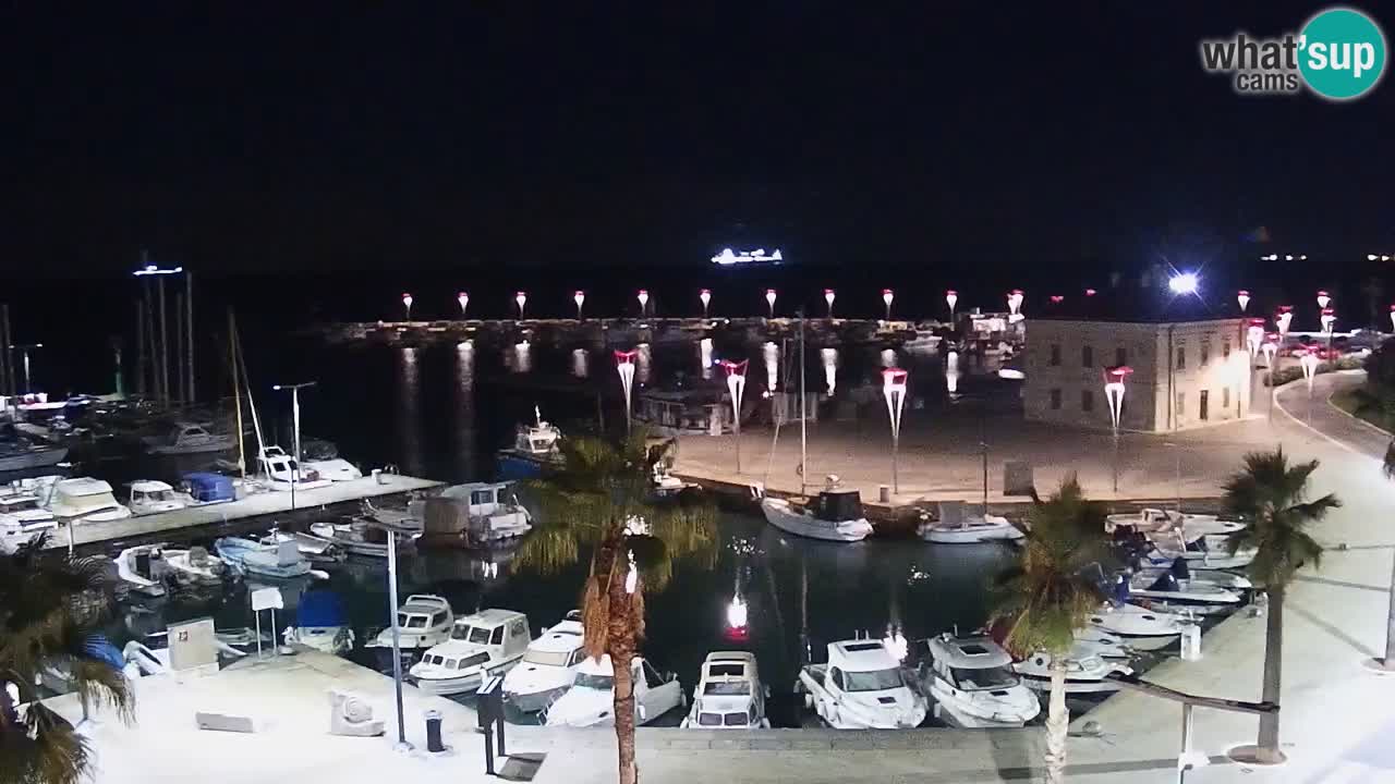 Webcam Capodistria – marina e lungo mare dall’Hotel Grand Koper