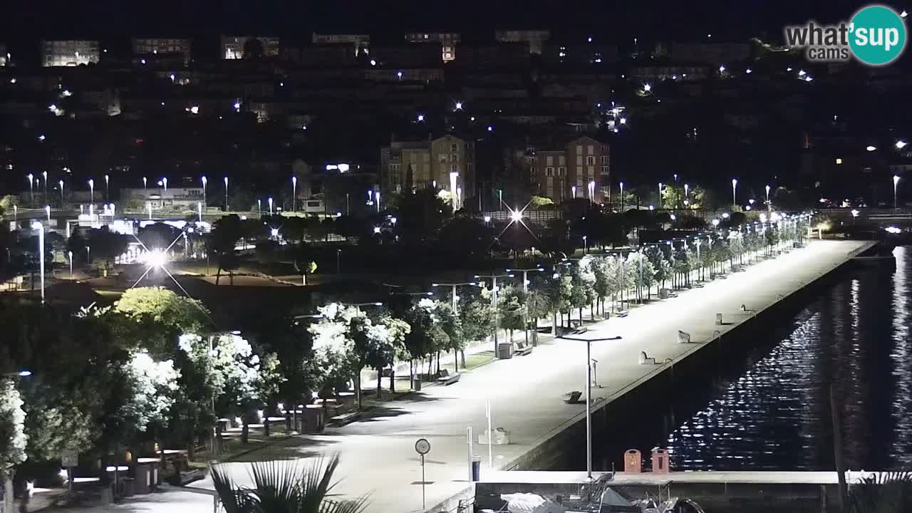 Webcam Koper – Panorama of the marina and promenade from the Grand Hotel Koper