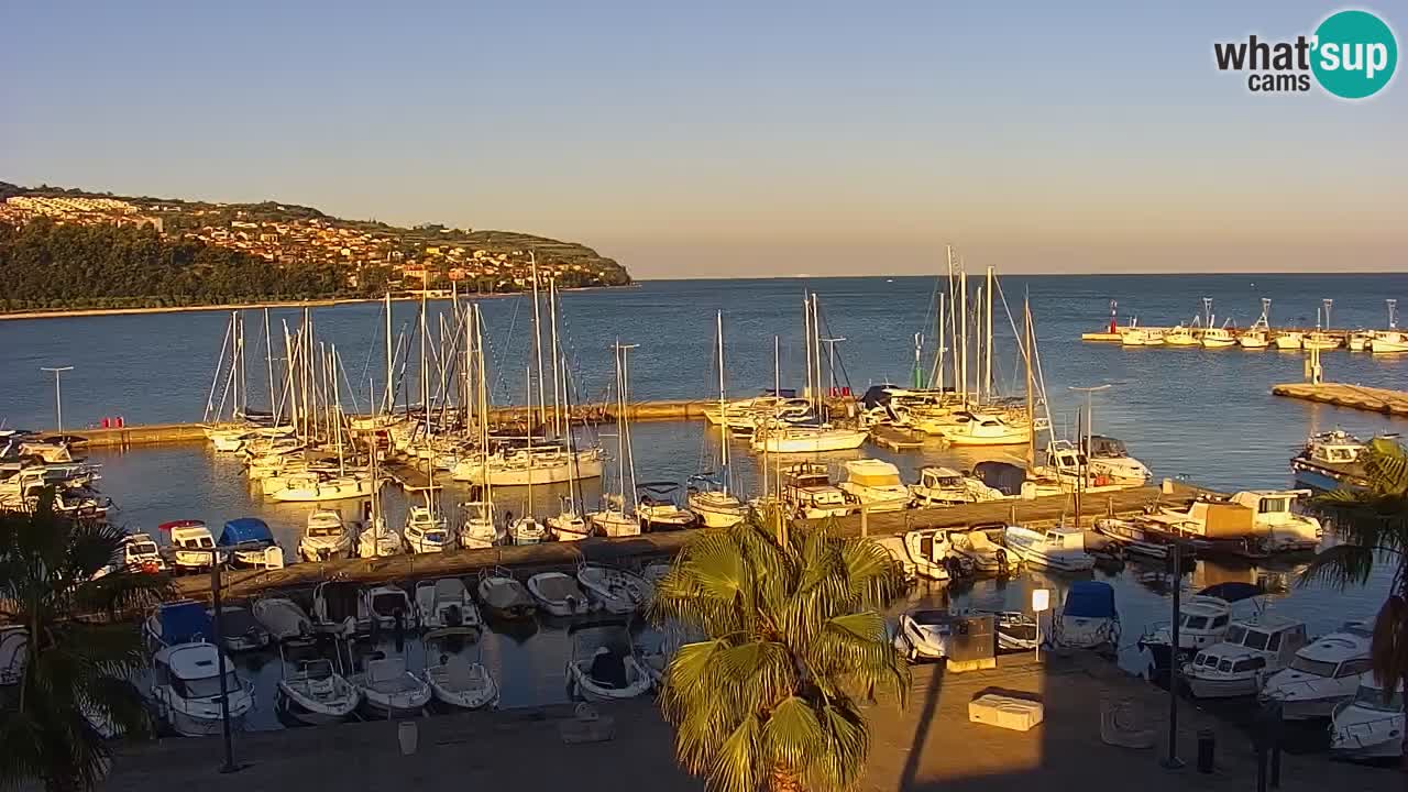 Web kamera Koper – marina i promenada – hotel Grand Koper