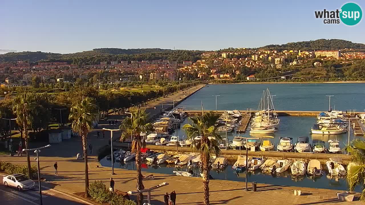 Web kamera Koper – marina i promenada – hotel Grand Koper