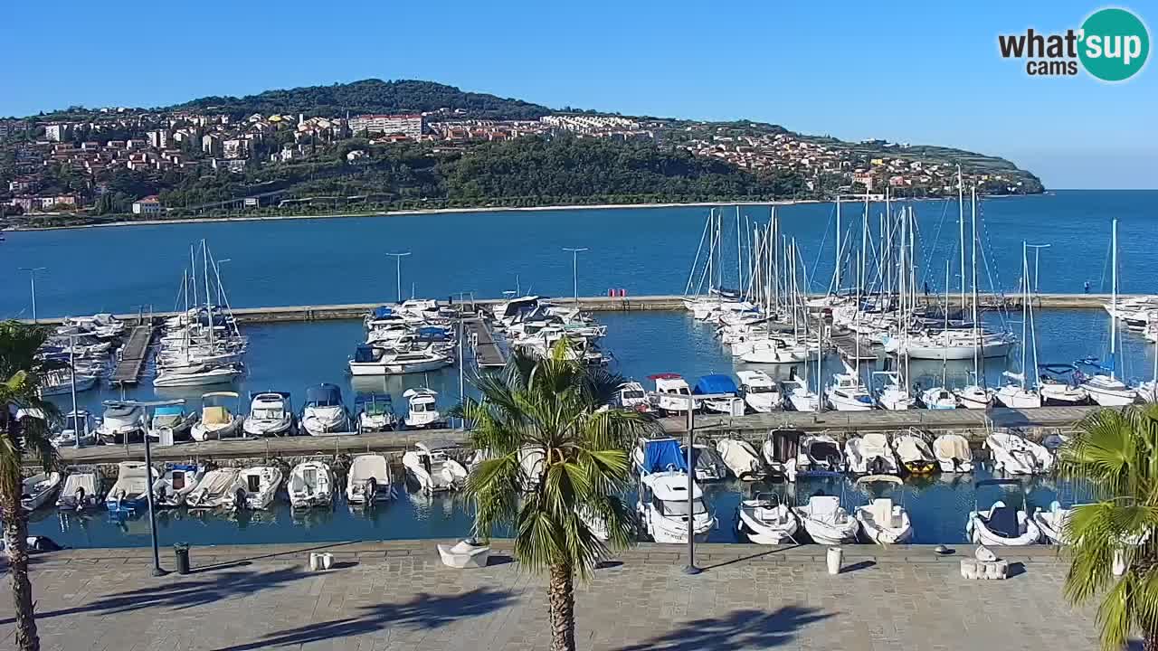 Web kamera Koper – marina i promenada – hotel Grand Koper