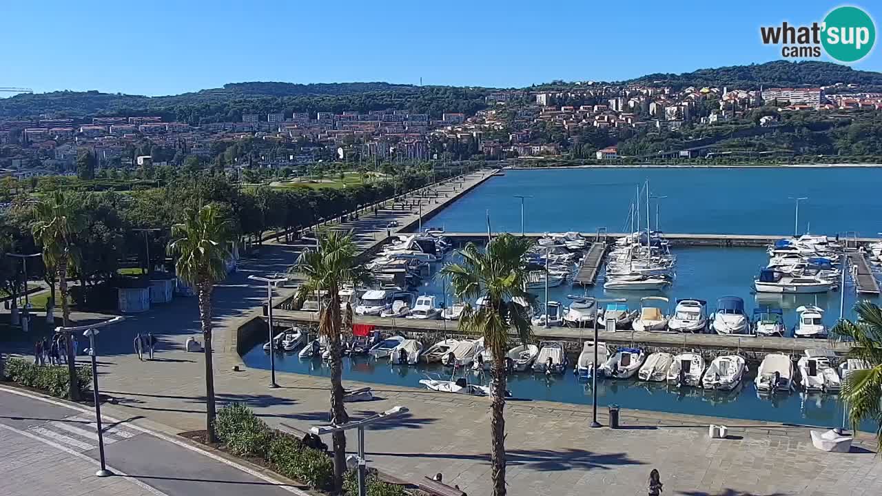 Web kamera Koper – marina i promenada – hotel Grand Koper