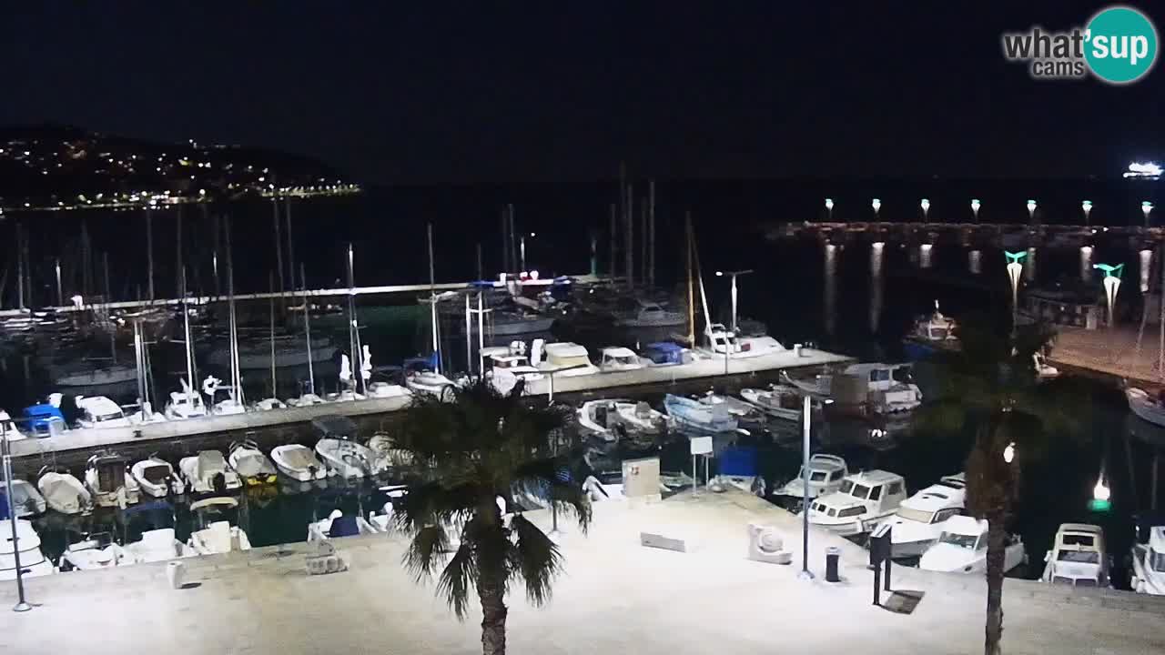 Web kamera Koper – marina i promenada – hotel Grand Koper
