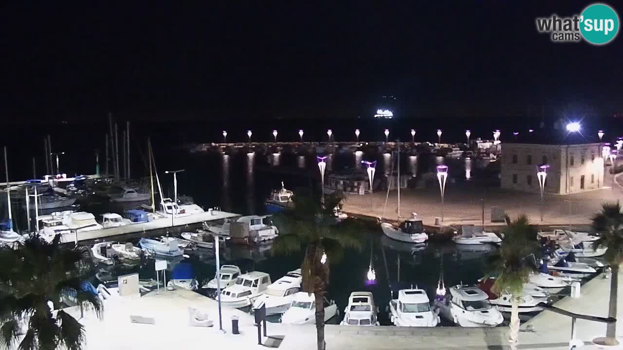 Web kamera Koper – marina i promenada – hotel Grand Koper