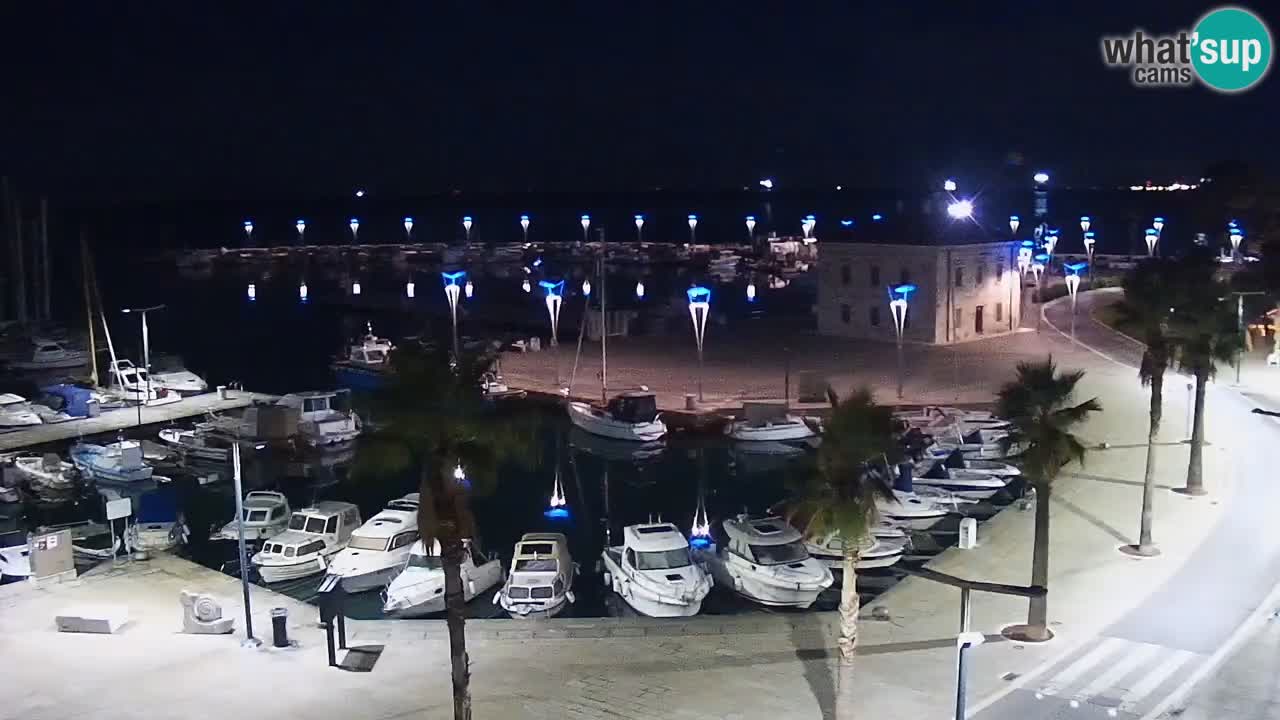 Camera en vivo Koper – puerto deportivo y paseo marítimo desde el Hotel Grand Koper