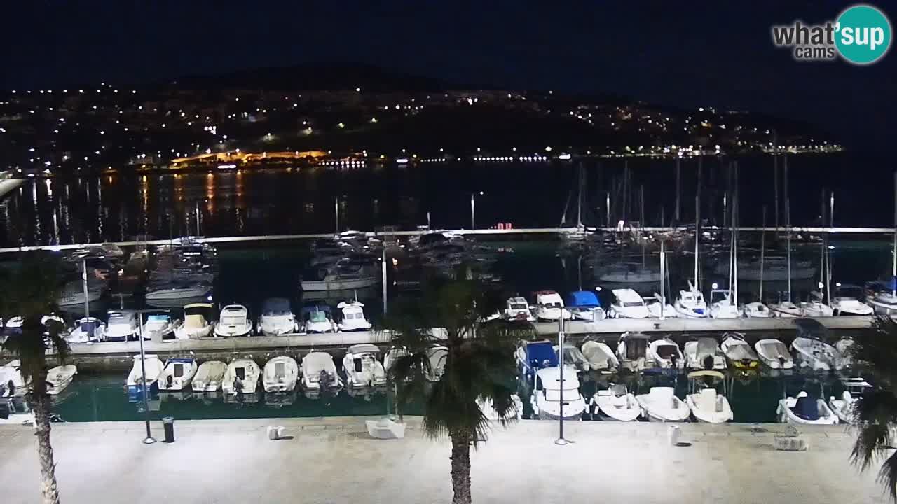 Camera en vivo Koper – puerto deportivo y paseo marítimo desde el Hotel Grand Koper