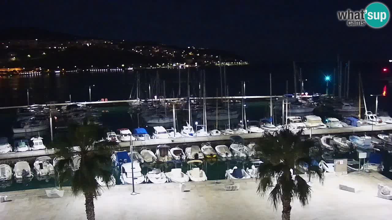 Spletna kamera Koper – Panorama na marino in promenado s Hotela Grand Koper