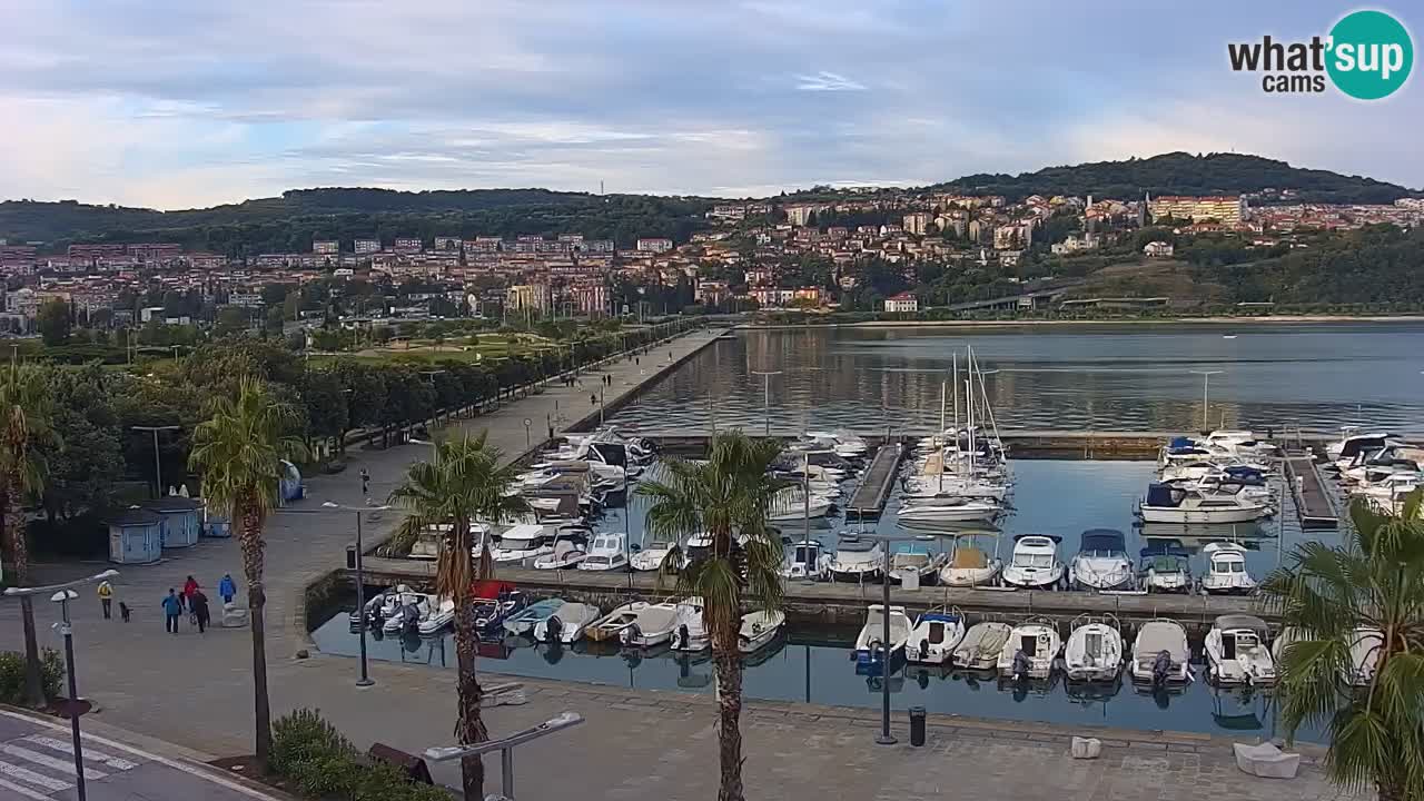 Web kamera Koper – marina i promenada – hotel Grand Koper