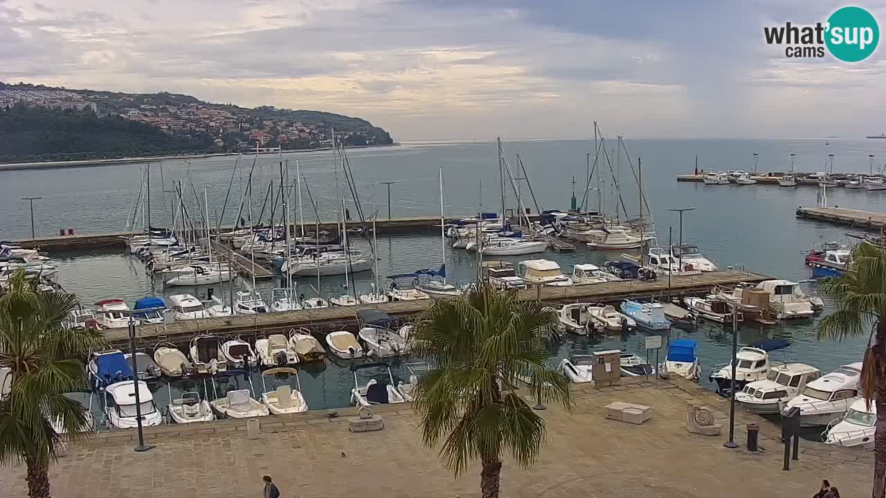 Webcam Capodistria – marina e lungo mare dall’Hotel Grand Koper