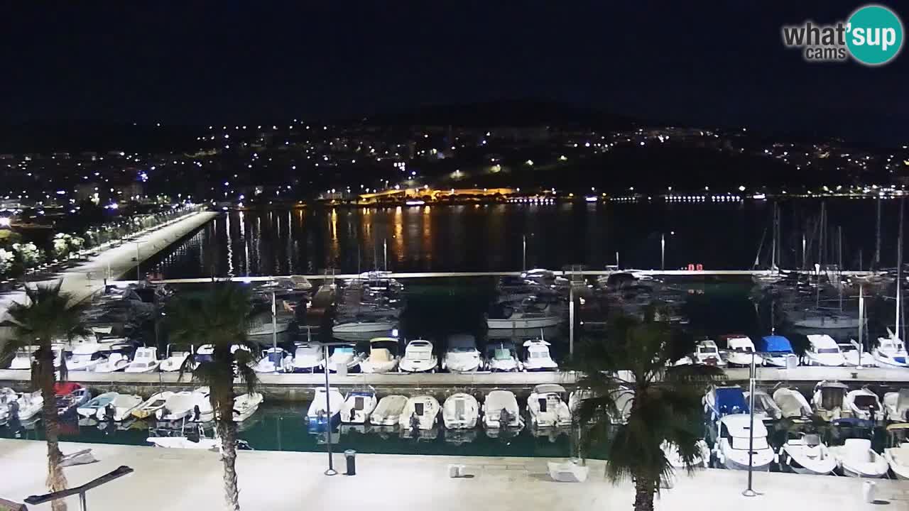 Spletna kamera Koper – Panorama na marino in promenado s Hotela Grand Koper