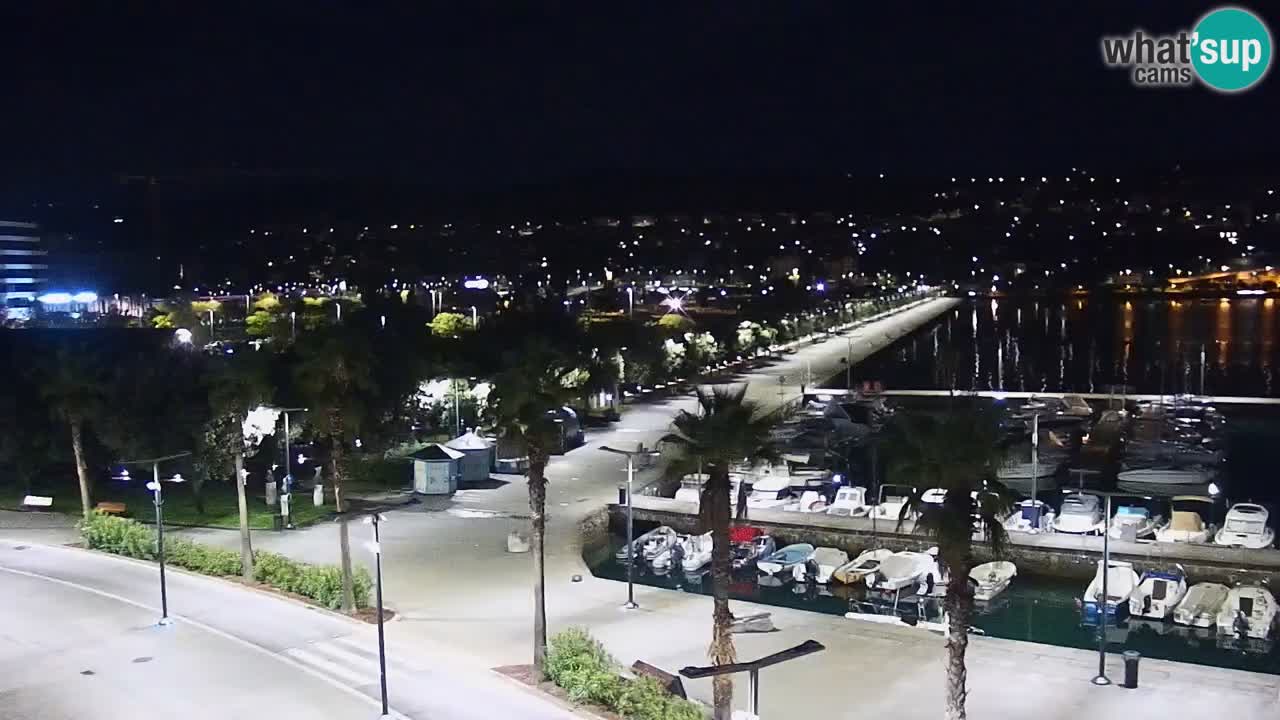 Spletna kamera Koper – Panorama na marino in promenado s Hotela Grand Koper