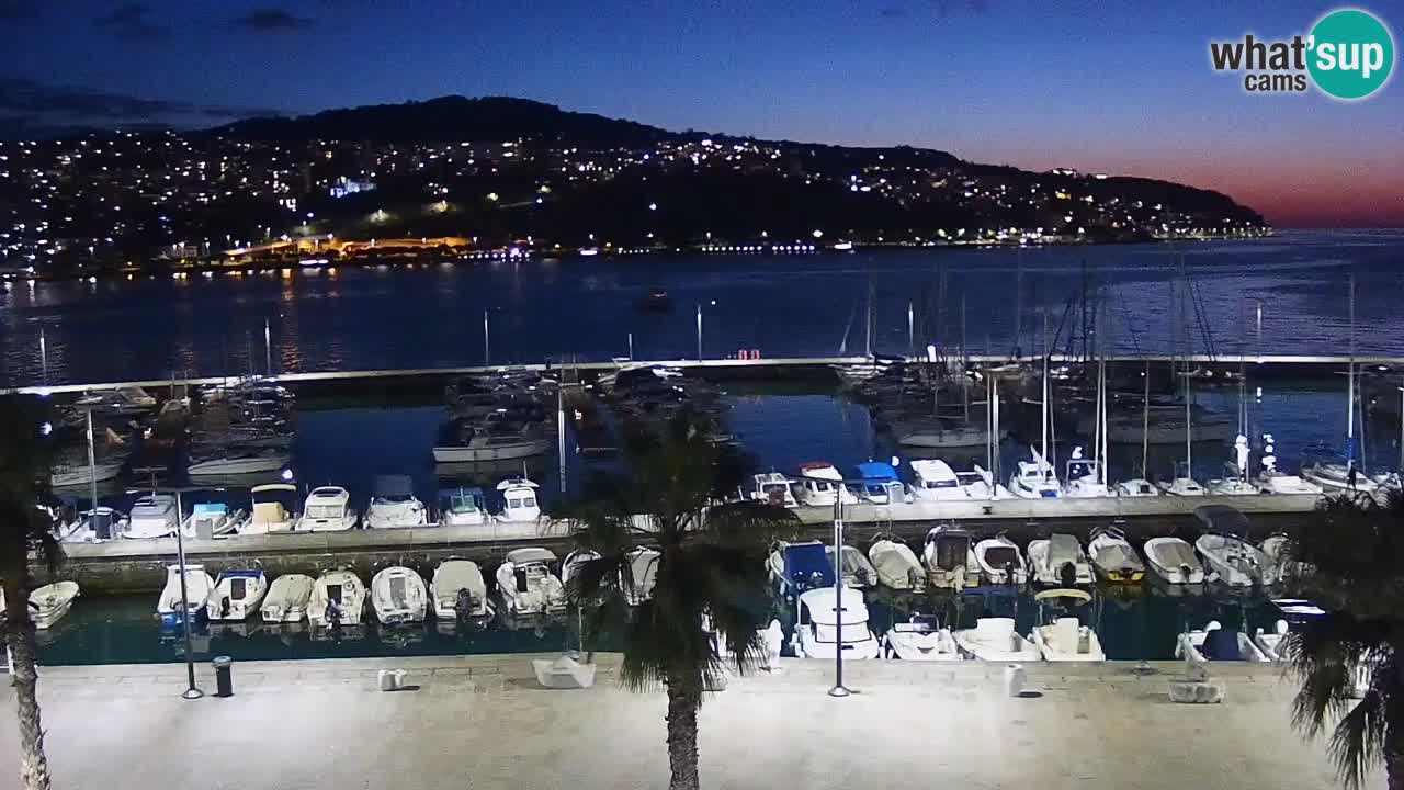 Camera en vivo Koper – puerto deportivo y paseo marítimo desde el Hotel Grand Koper