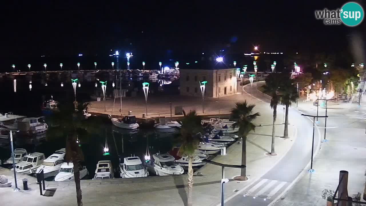 Webcam Koper – Panorama of the marina and promenade from the Grand Hotel Koper