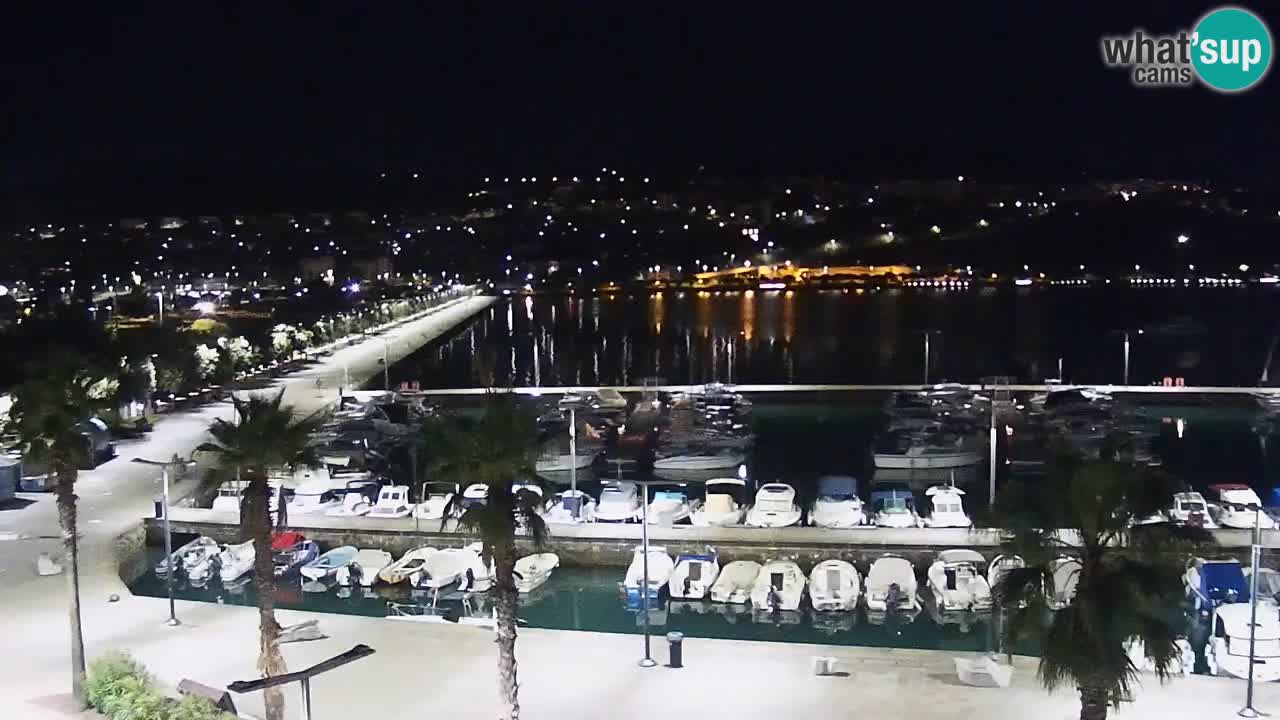 Webcam Koper – Panorama de la marina et de la promenade depuis le Grand Hotel Koper
