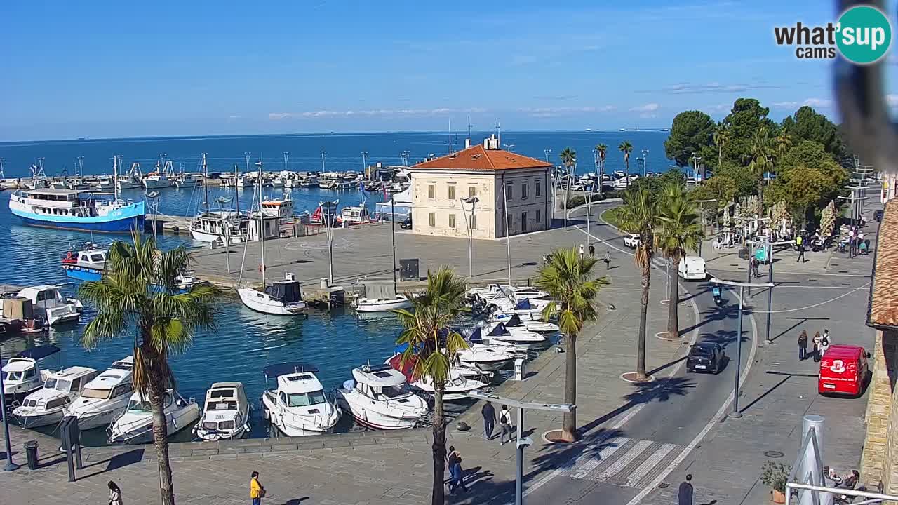 Webcam Capodistria – marina e lungo mare dall’Hotel Grand Koper