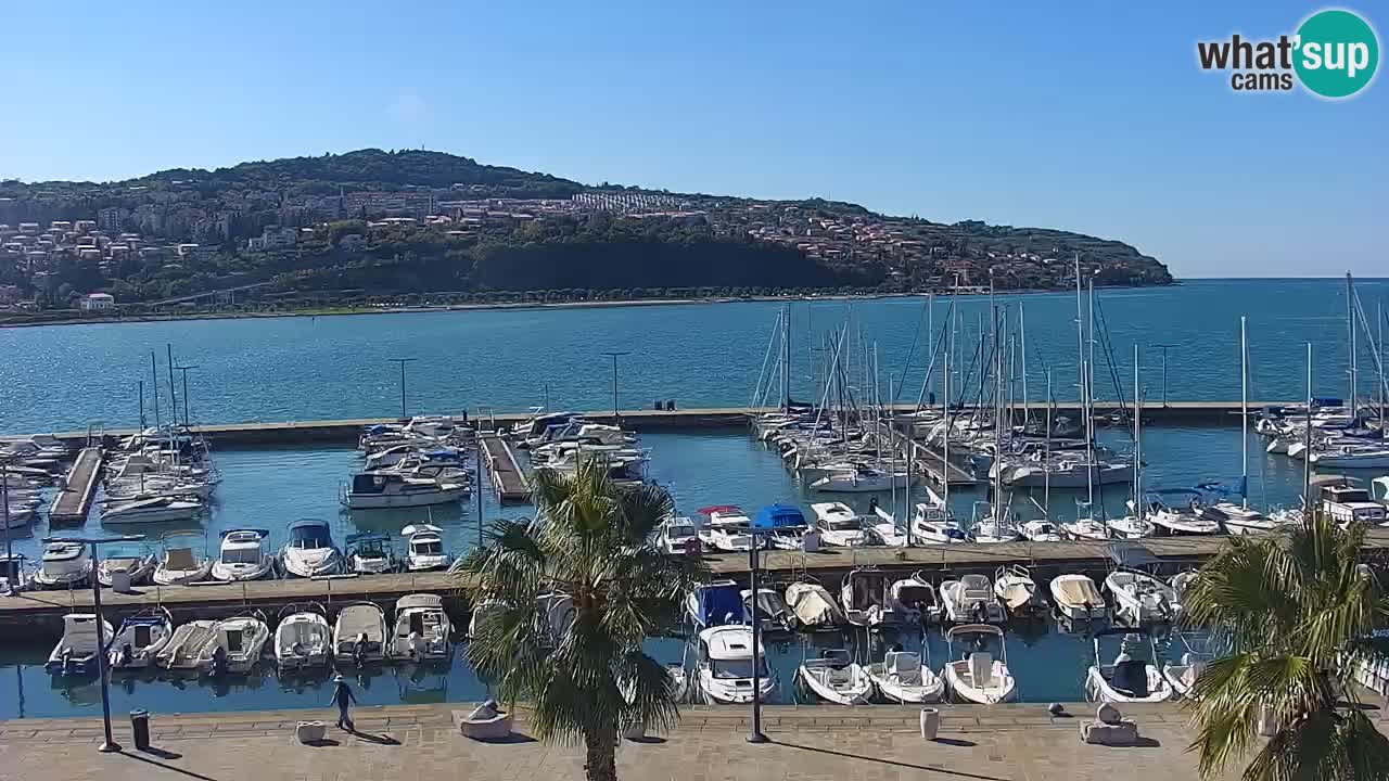 Webcam Capodistria – marina e lungo mare dall’Hotel Grand Koper