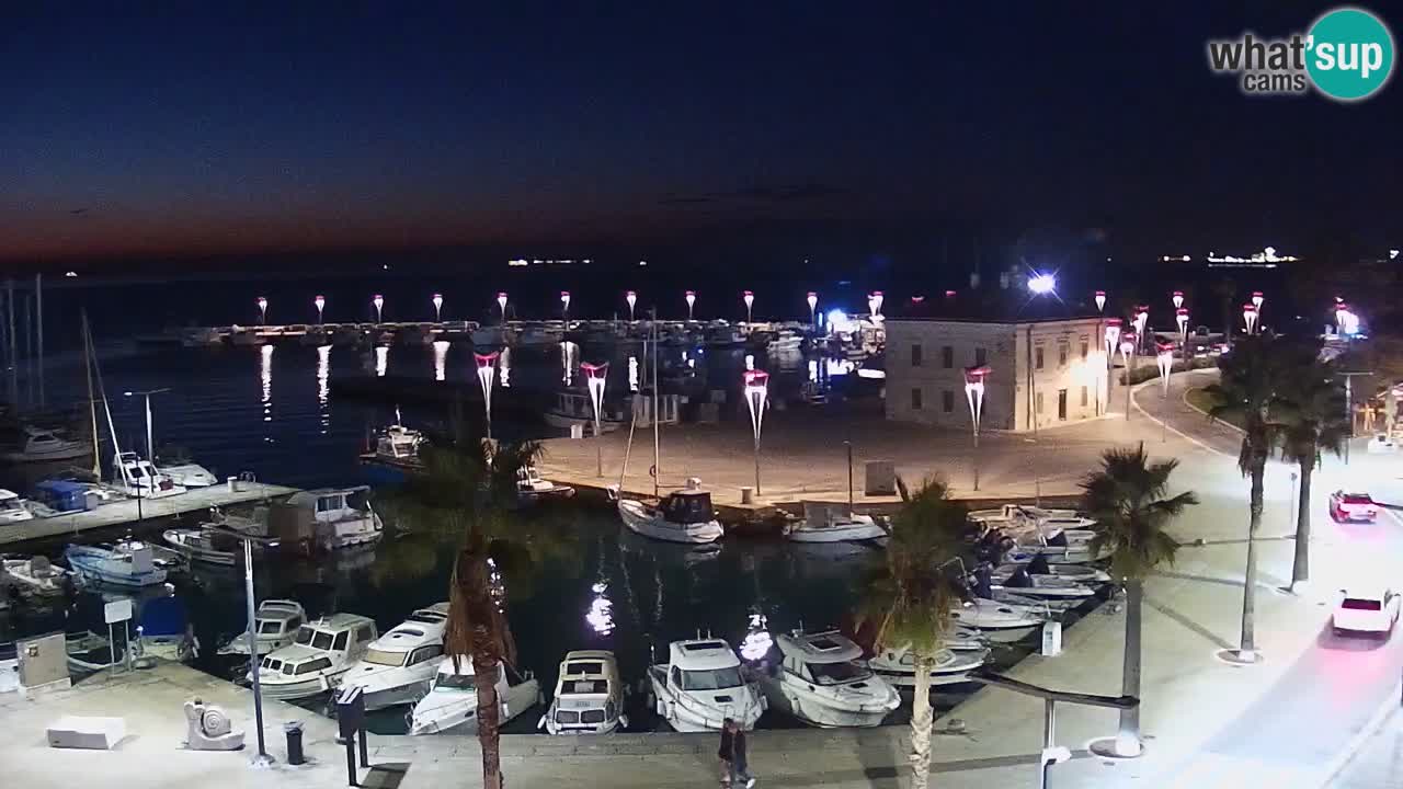 Webcam Koper – Panorama de la marina et de la promenade depuis le Grand Hotel Koper