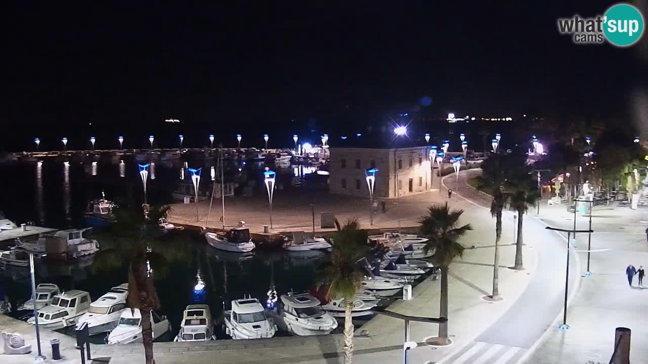 Webcam Koper – Panorama of the marina and promenade from the Grand Hotel Koper
