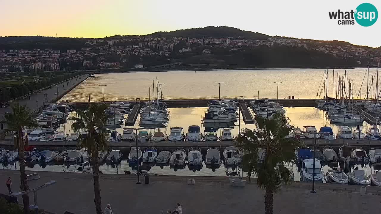 Webcam Capodistria – marina e lungo mare dall’Hotel Grand Koper