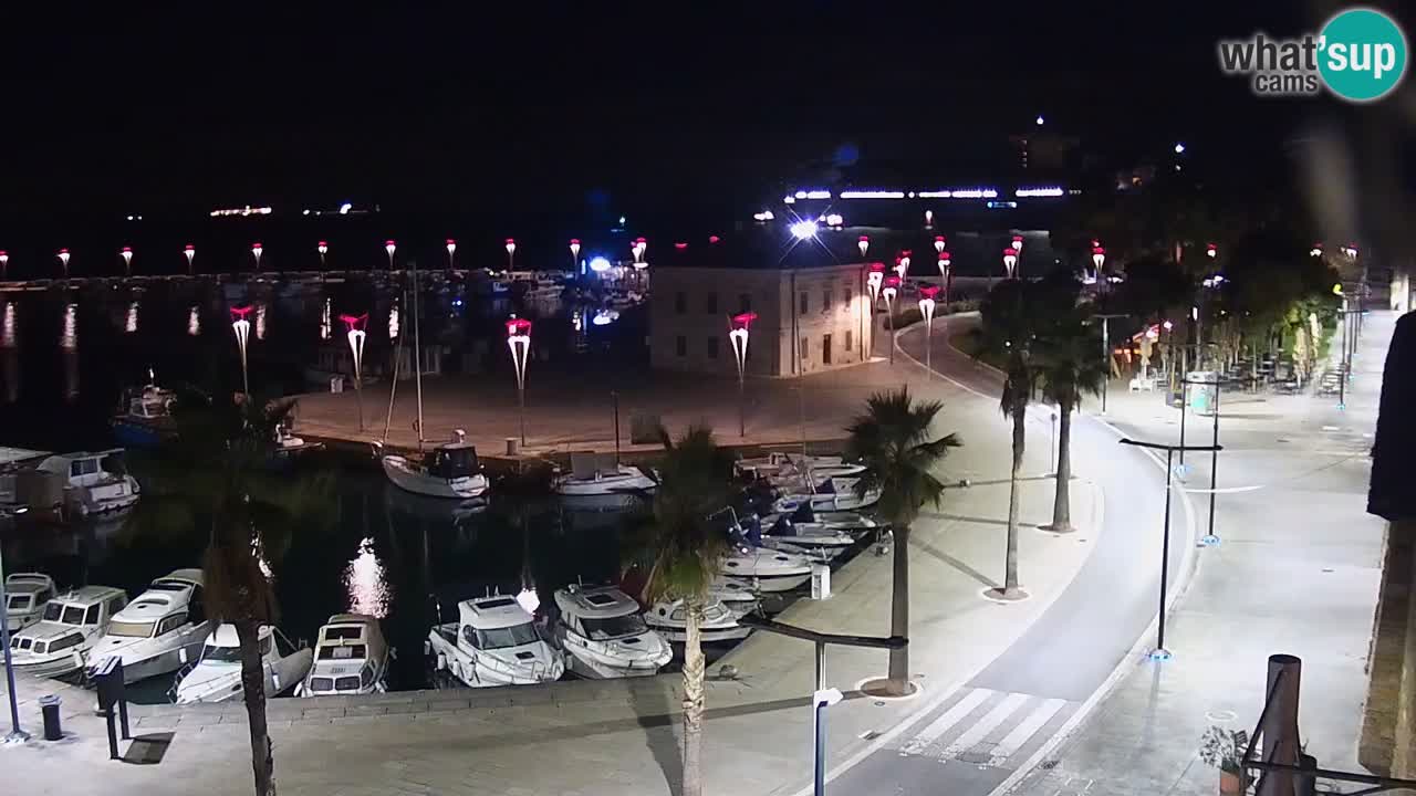 Camera en vivo Koper – puerto deportivo y paseo marítimo desde el Hotel Grand Koper