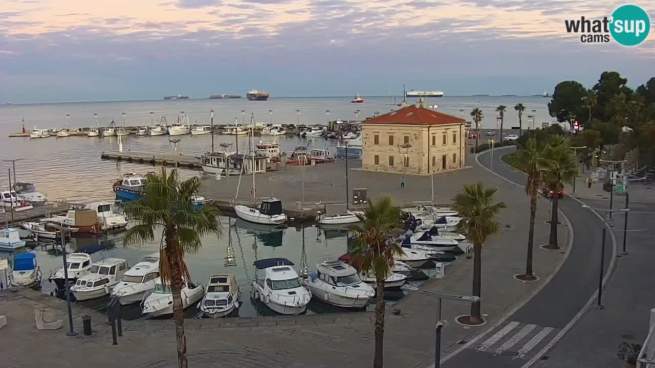 Webcam Capodistria – marina e lungo mare dall’Hotel Grand Koper