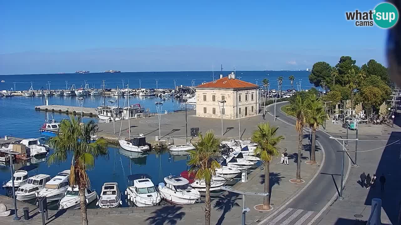 Webcam Capodistria – marina e lungo mare dall’Hotel Grand Koper