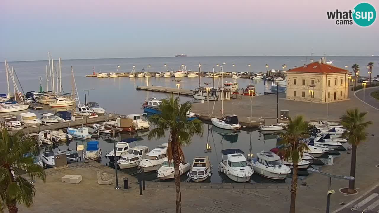 Webcam Capodistria – marina e lungo mare dall’Hotel Grand Koper