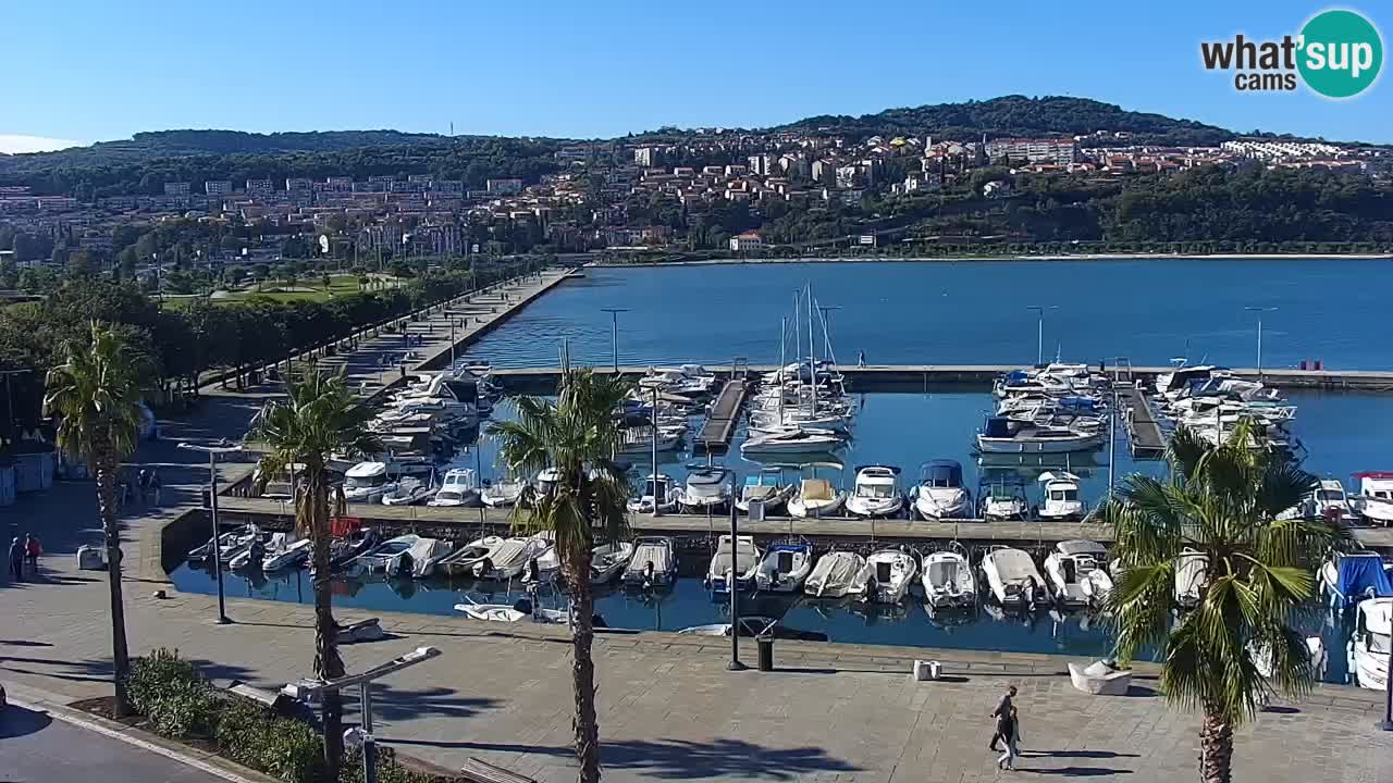 Webcam Capodistria – marina e lungo mare dall’Hotel Grand Koper