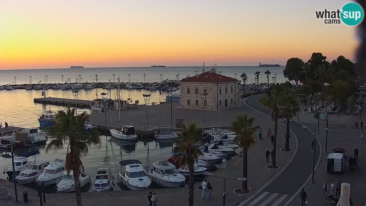 Il porto di Koper – Capodistria live webcam – porto crociere e mercantile – Slovenia