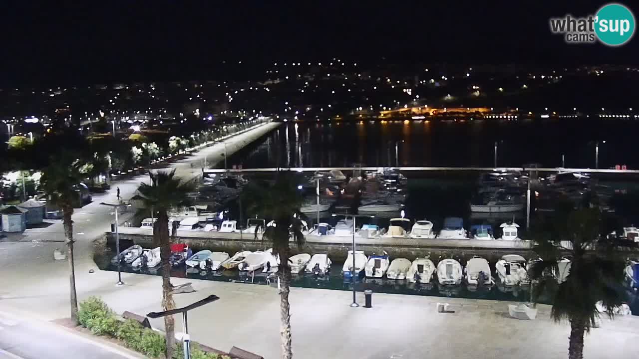 Webcam Capodistria – marina e lungo mare dall’Hotel Grand Koper