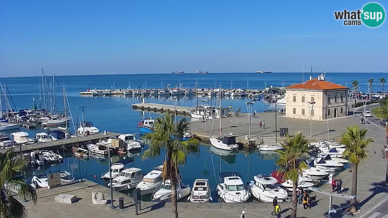 Webcam Capodistria – marina e lungo mare dall’Hotel Grand Koper