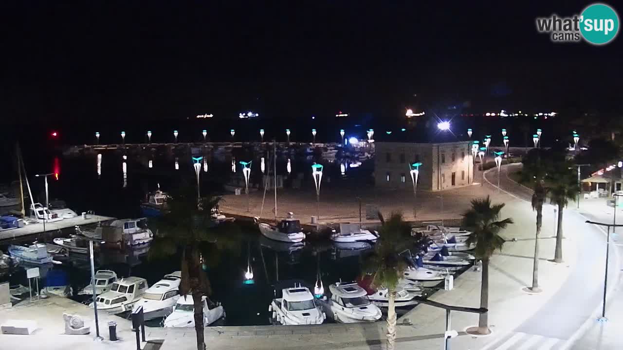 Webcam Koper – Panorama of the marina and promenade from the Grand Hotel Koper