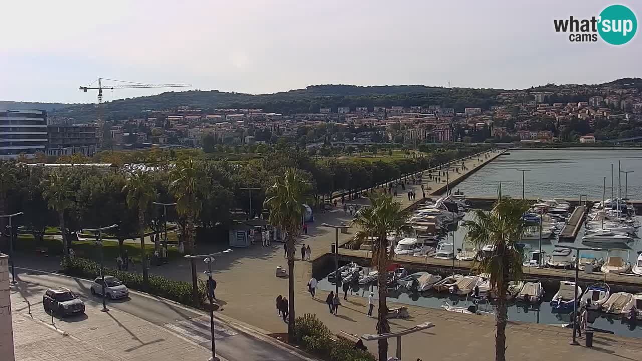 Webcam Capodistria – marina e lungo mare dall’Hotel Grand Koper