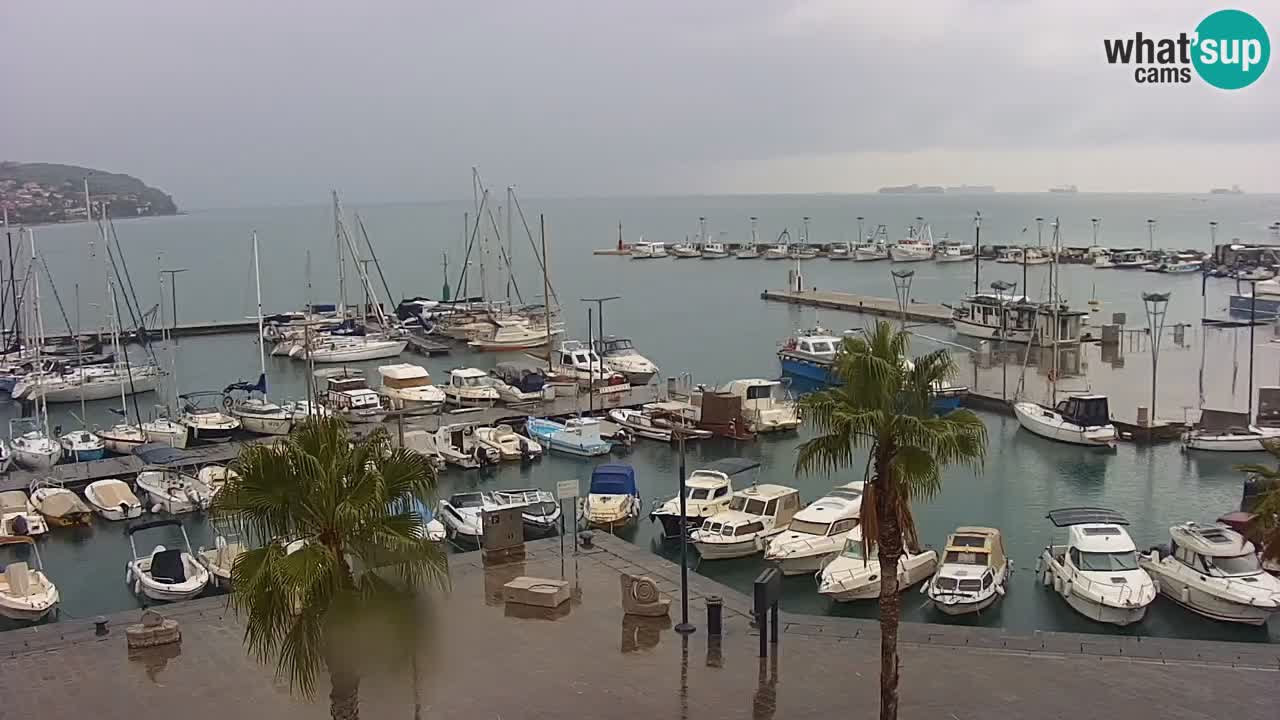 Webcam Capodistria – marina e lungo mare dall’Hotel Grand Koper