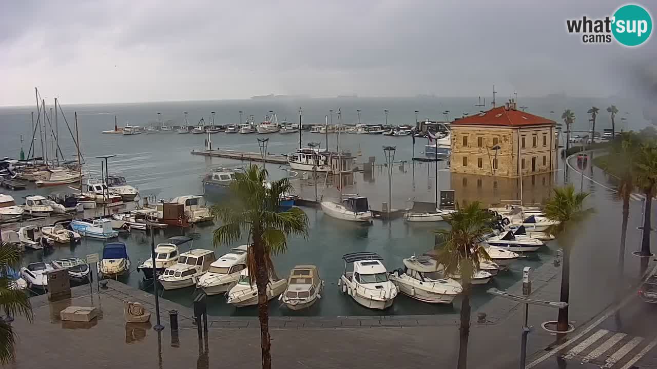 Webcam Capodistria – marina e lungo mare dall’Hotel Grand Koper