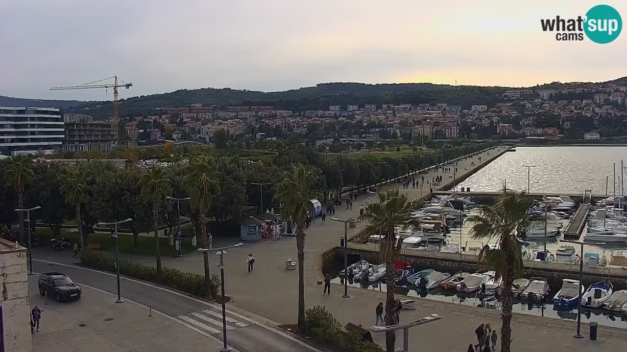 Webcam Capodistria – marina e lungo mare dall’Hotel Grand Koper