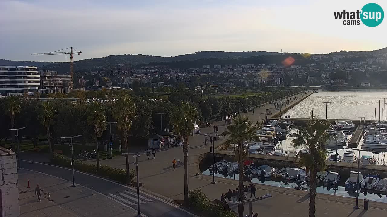 Webcam Capodistria – marina e lungo mare dall’Hotel Grand Koper