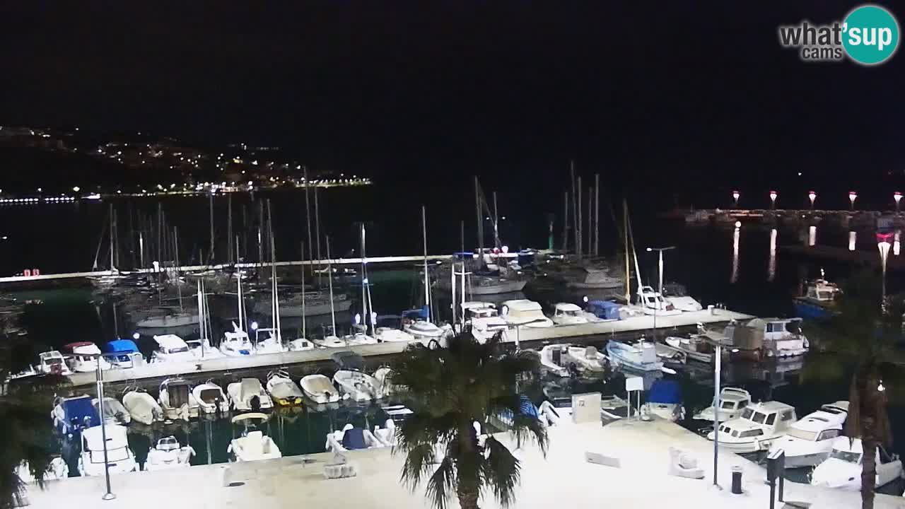 Spletna kamera Koper – Panorama na marino in promenado s Hotela Grand Koper