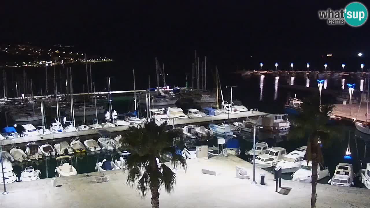Spletna kamera Koper – Panorama na marino in promenado s Hotela Grand Koper