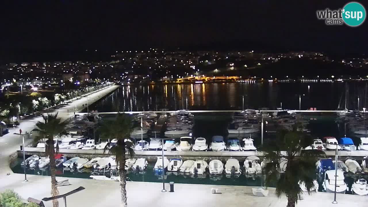 Webcam Koper – Panorama of the marina and promenade from the Grand Hotel Koper