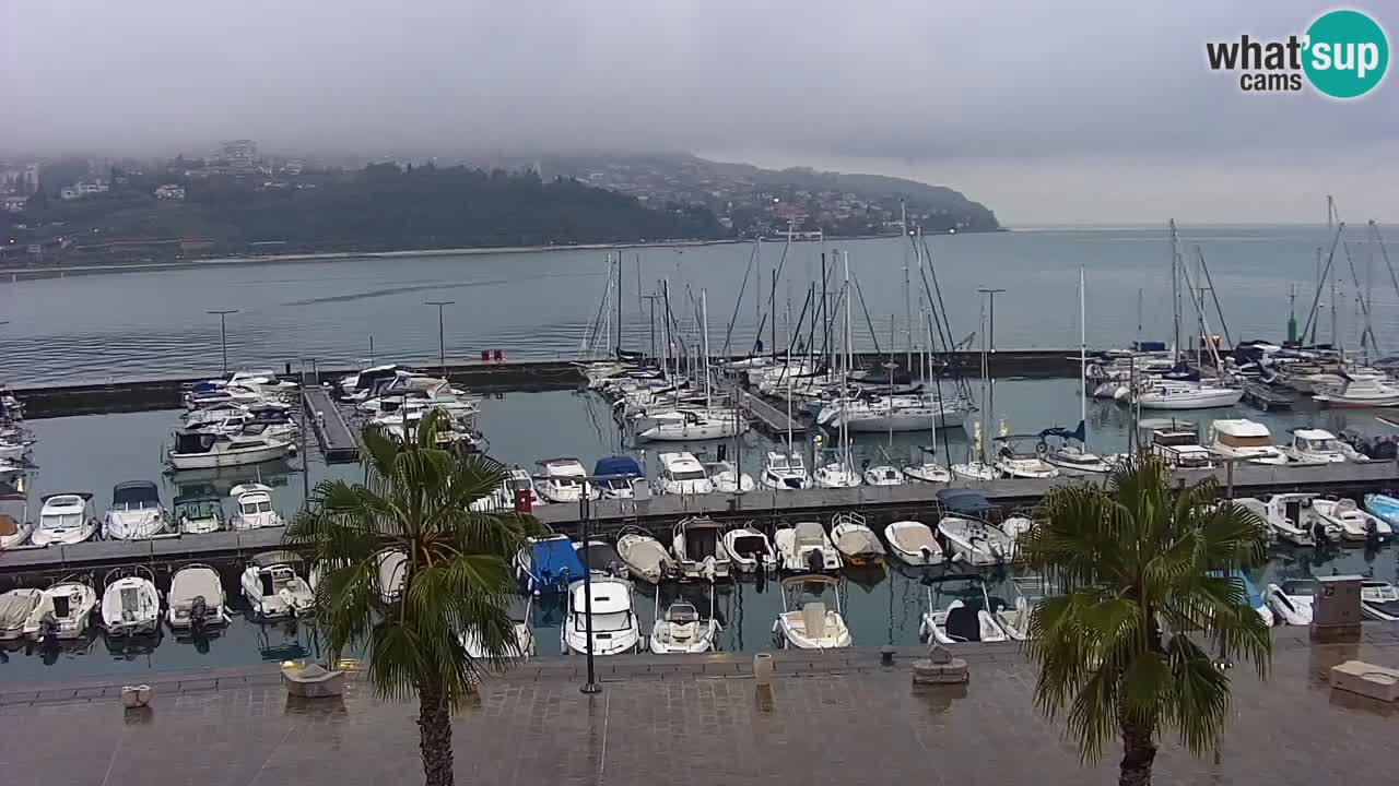 Webcam Capodistria – marina e lungo mare dall’Hotel Grand Koper
