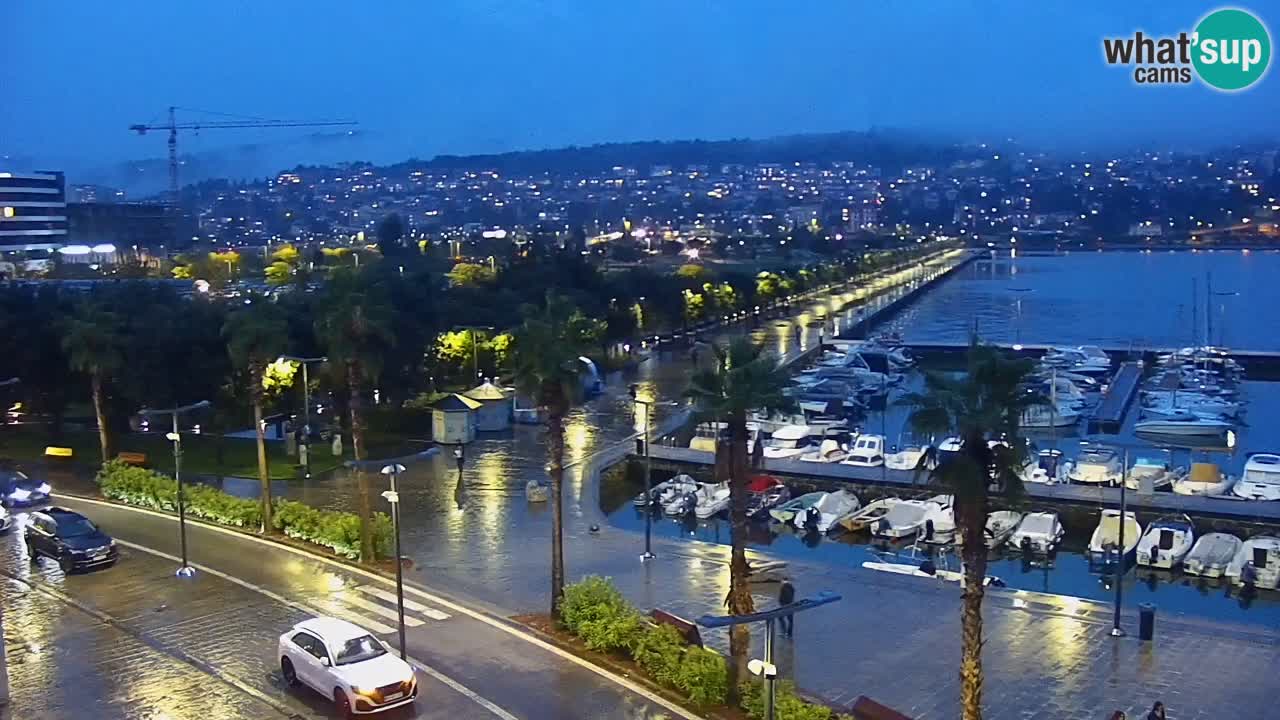 Spletna kamera Koper – Panorama na marino in promenado s Hotela Grand Koper