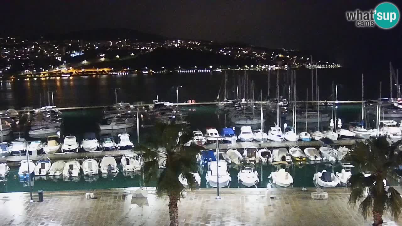 Camera en vivo Koper – puerto deportivo y paseo marítimo desde el Hotel Grand Koper