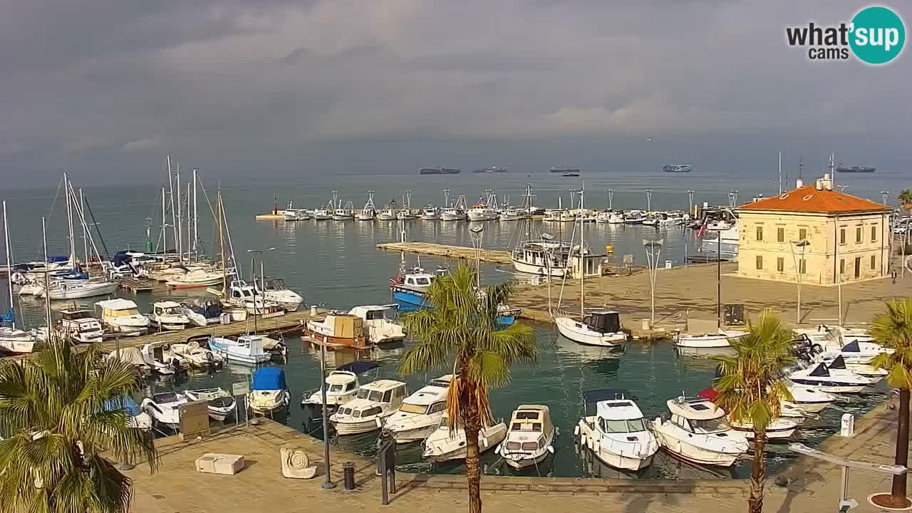 Web kamera Koper – marina i promenada – hotel Grand Koper