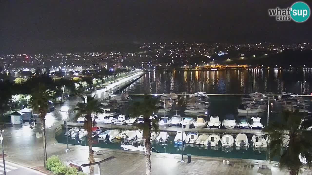 Spletna kamera Koper – Panorama na marino in promenado s Hotela Grand Koper
