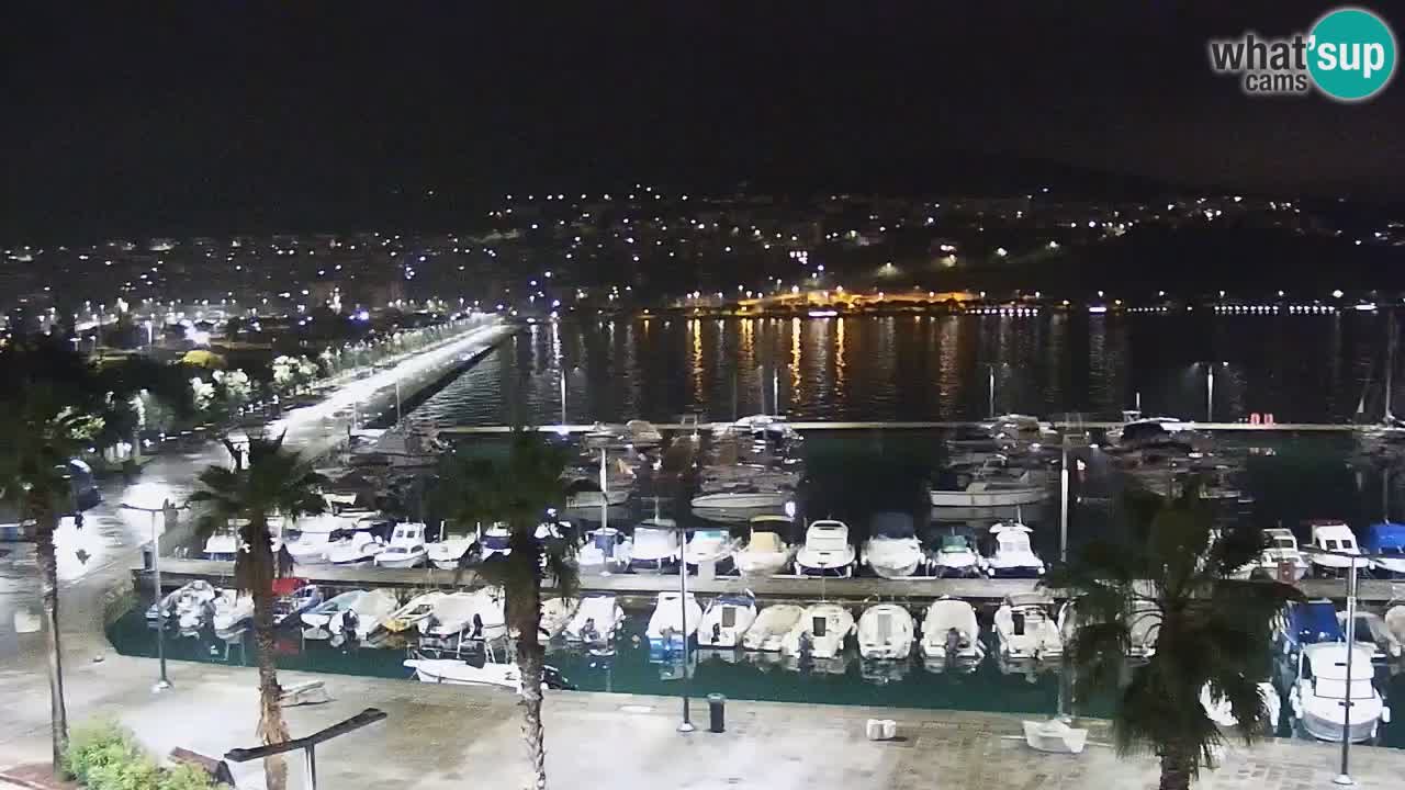 Camera en vivo Koper – puerto deportivo y paseo marítimo desde el Hotel Grand Koper