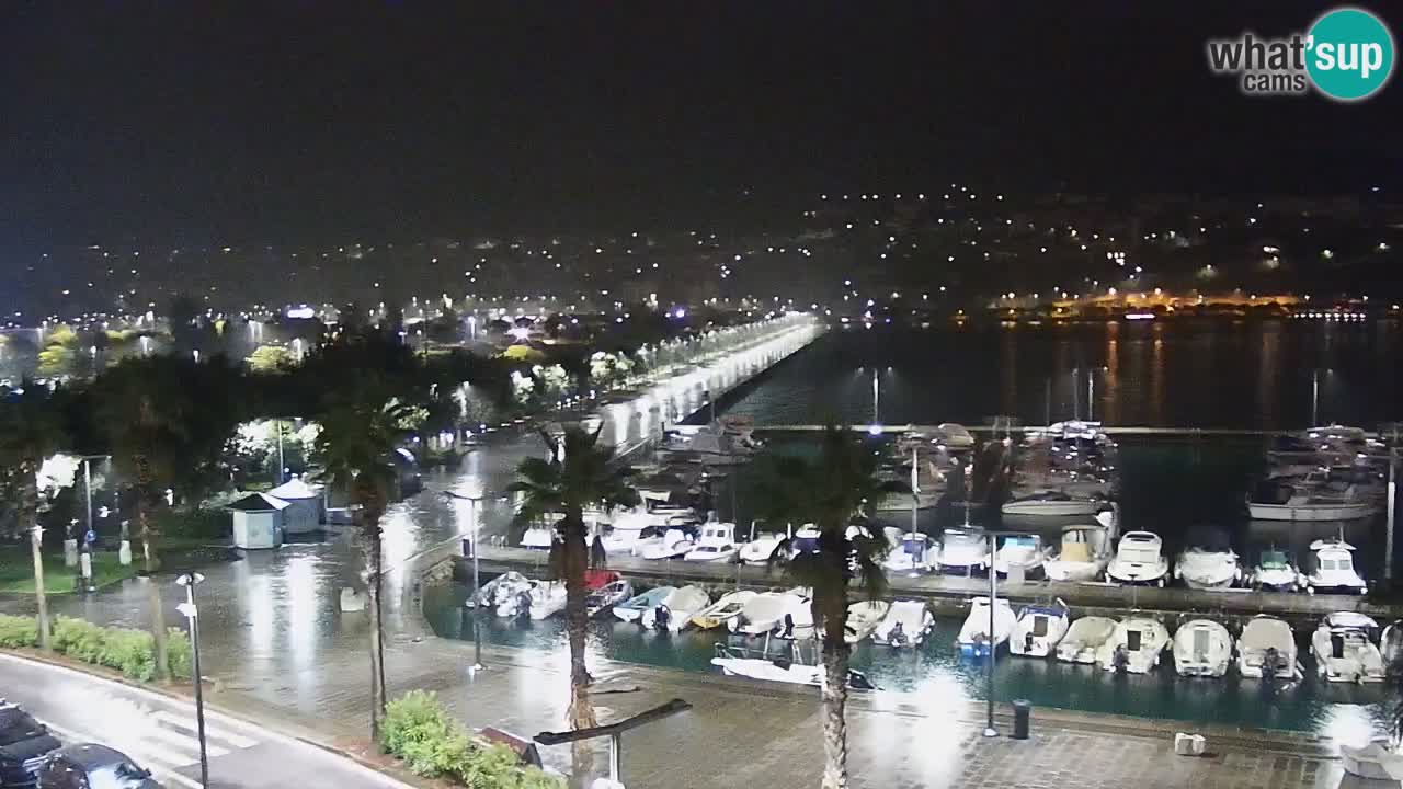 Web kamera Koper – marina i promenada – hotel Grand Koper