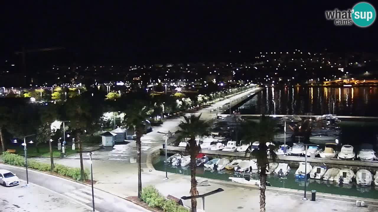 Camera en vivo Koper – puerto deportivo y paseo marítimo desde el Hotel Grand Koper