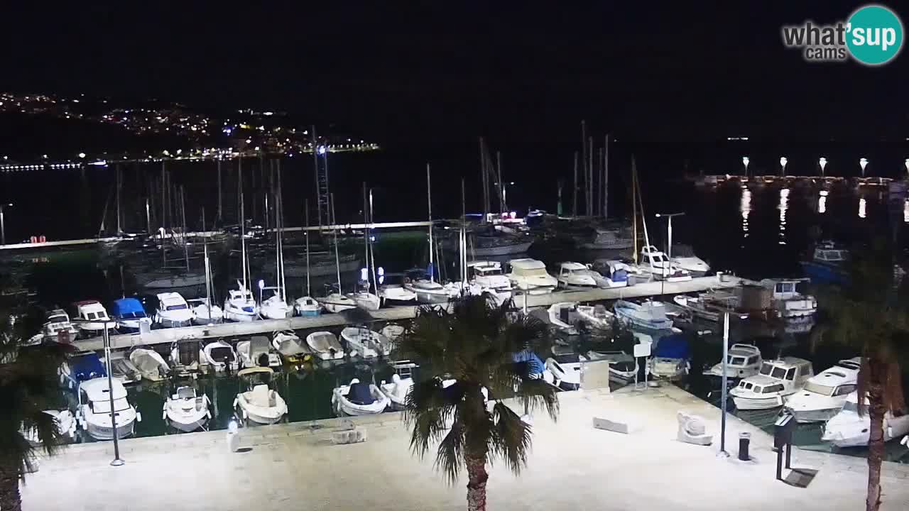 Webcam Koper – Panorama of the marina and promenade from the Grand Hotel Koper