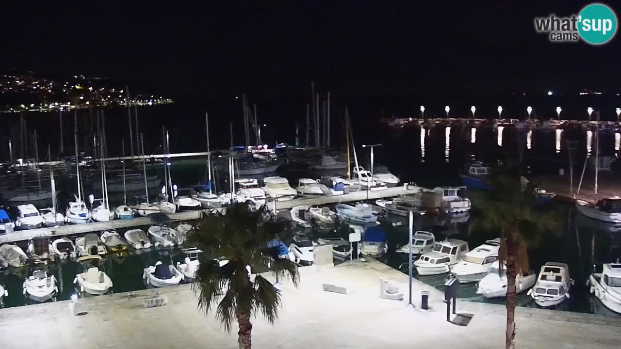 Camera en vivo Koper – puerto deportivo y paseo marítimo desde el Hotel Grand Koper